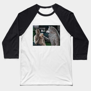 Mummy and Werewolf Happy Hour Drinking Beer Baseball T-Shirt